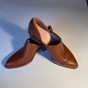 Madewell Brady Lowcut Brown Leather Bootie SZ 7